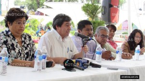 Conferencia de prensa, gobierno de Chimahuacán. Foto Cortesía de SN Noticias