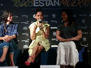 Elena Anaya en conferencia de prensa. Foto: Marco Sauce.