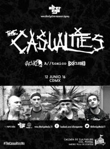 #TheCasualtiesMx 12 Junio 16 POSTER