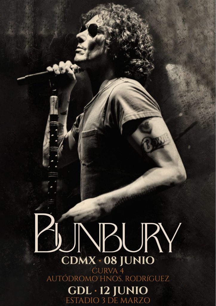 Bunbury regresará a Mexico el 8 y 12 Junio de 2024