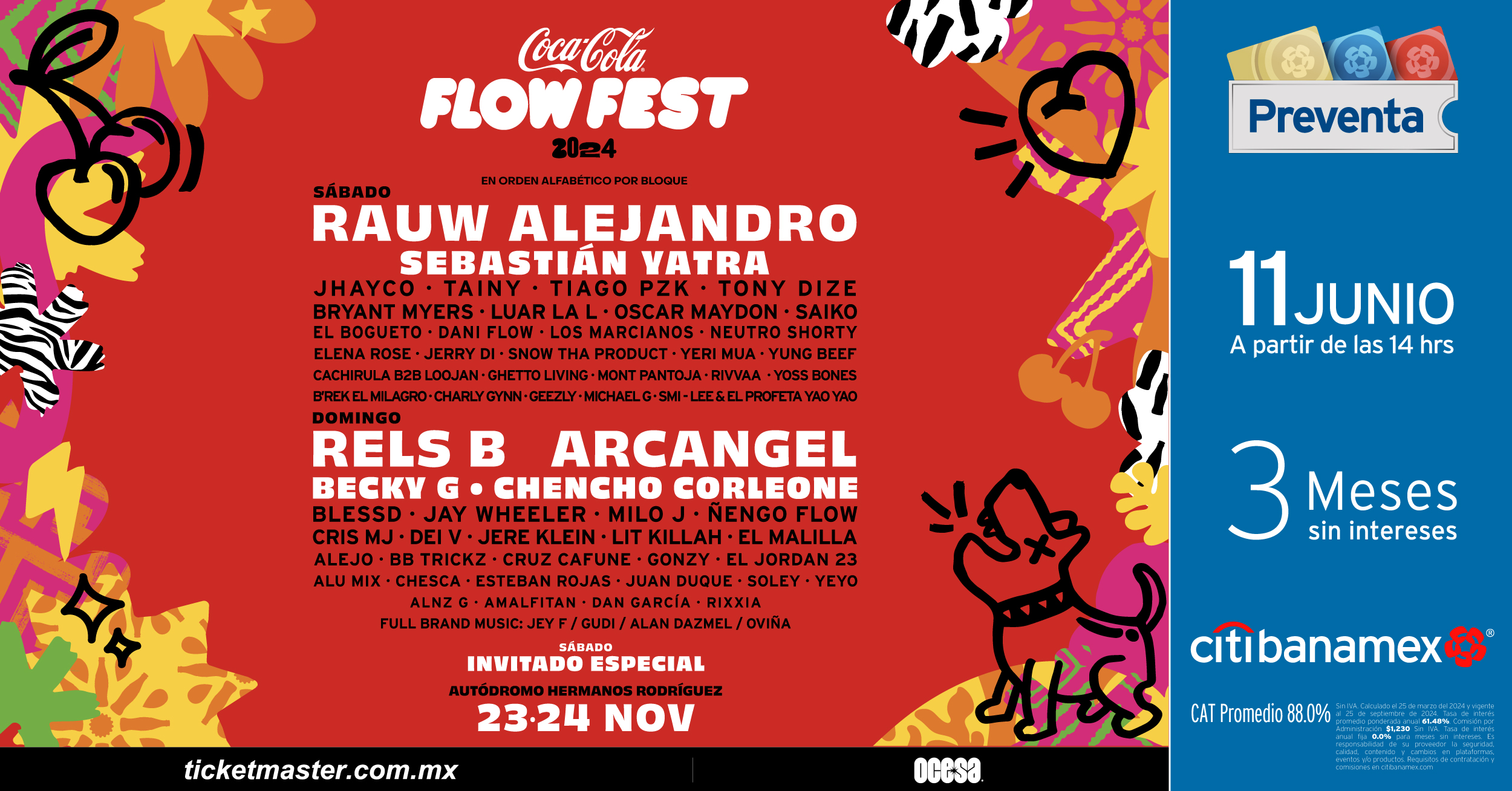 CocaCola Flow Fest 2024 regresa a CDMX en noviembre